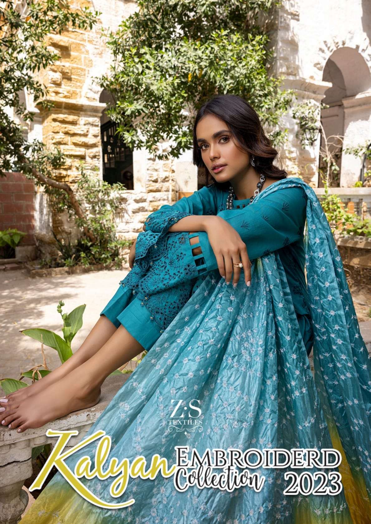 Kalyan Embroidered Lawn Collection 2023 By Z.S Textile